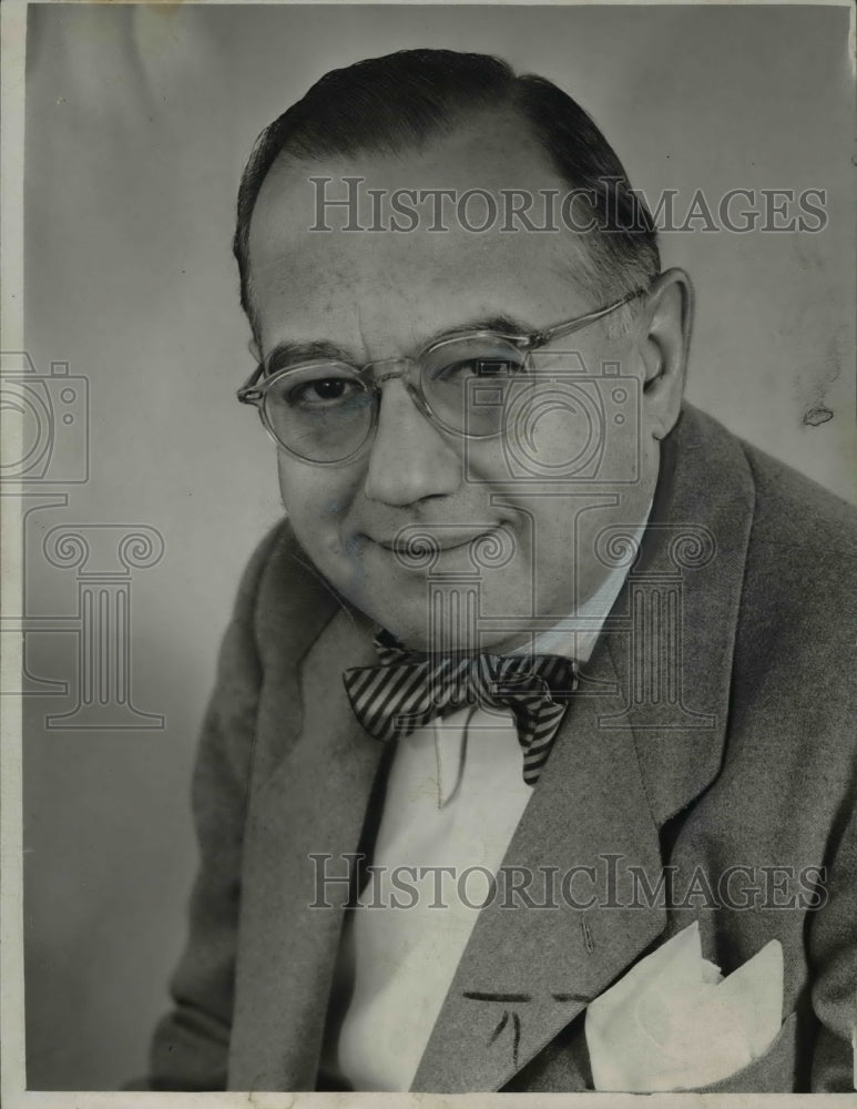 1951 Press Photo Ed Lubit, News employee, Advertising Staff- Historic Images