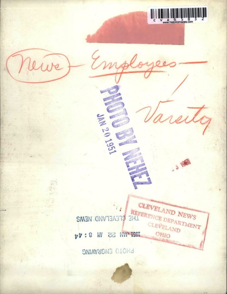 1951 Press Photo Varsity News Employees - cva65832