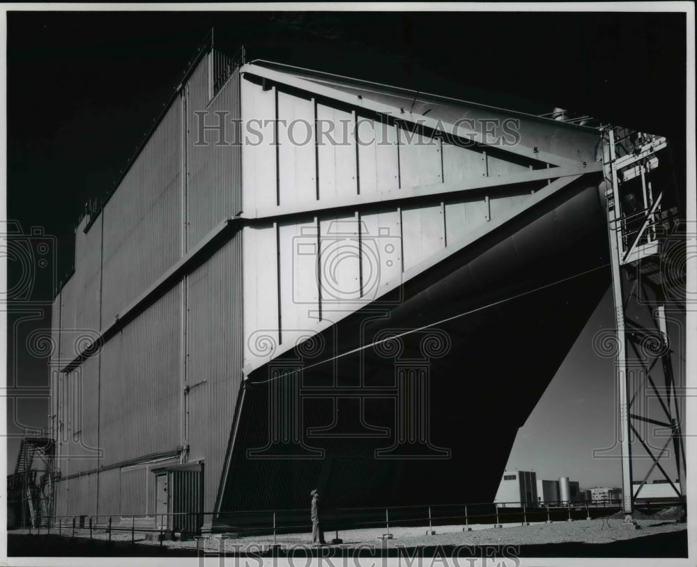 1956 Press Photo Air dryer building of the Lewis Unitary Plan Wind Tunnel- Historic Images