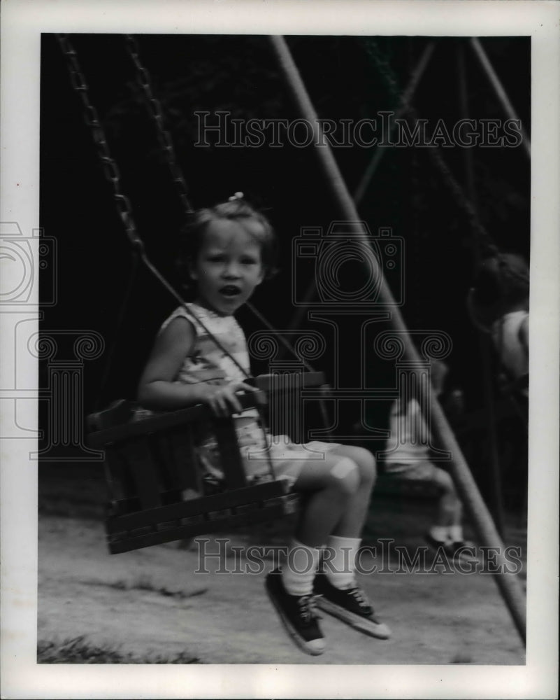 1968 Press Photo The kids playground at the Punderson State Park- Historic Images