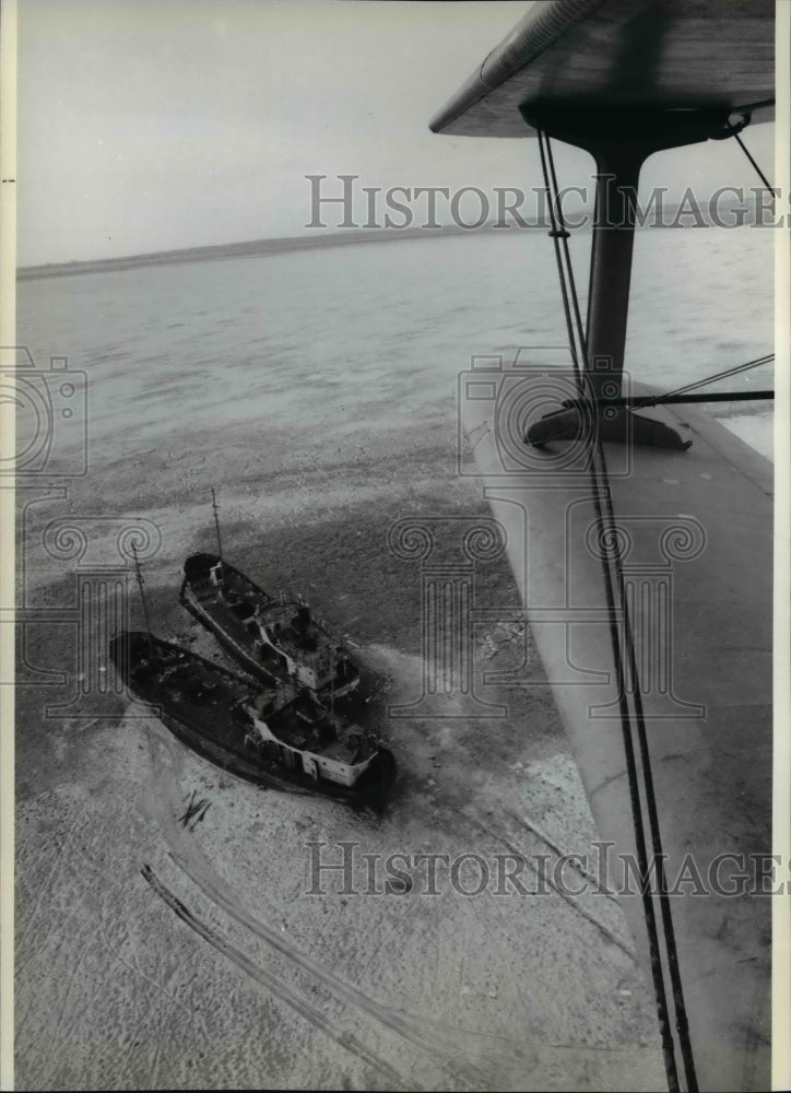 1991 Press Photo The Arid Aral Sea- Historic Images