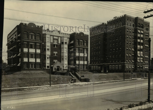 1923 Press Photo The Edgehill and Height Ormloon buildings- Historic Images