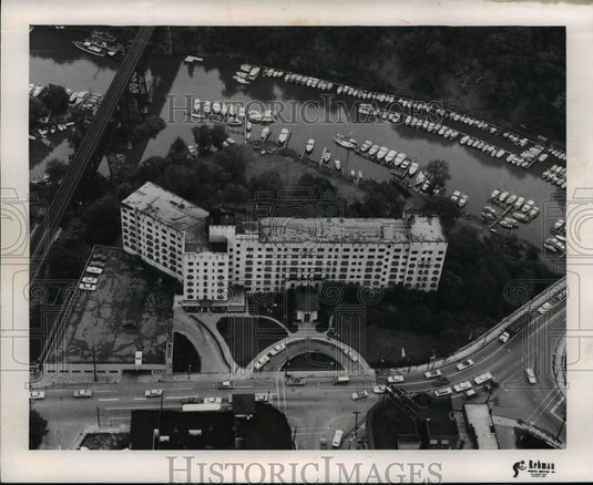 1963 Press Photo The aerial view of the Hotel - Historic Images