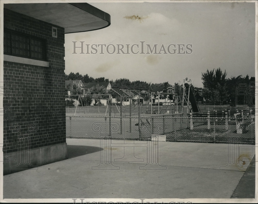 1951 Press Photo Halloran Playground- Historic Images