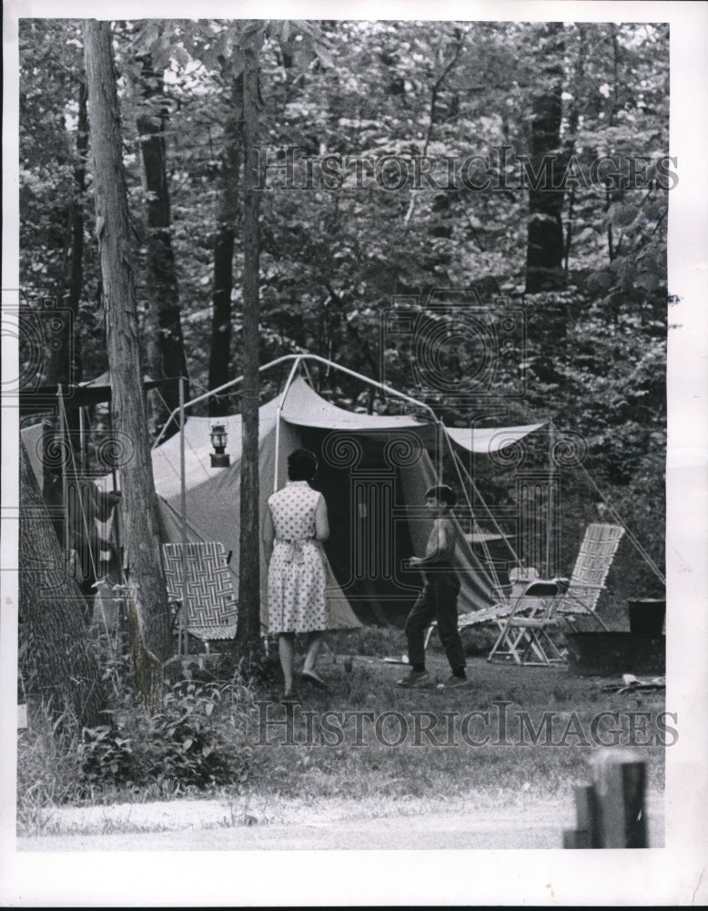 1968 Press Photo The campers at the Findley State Park- Historic Images