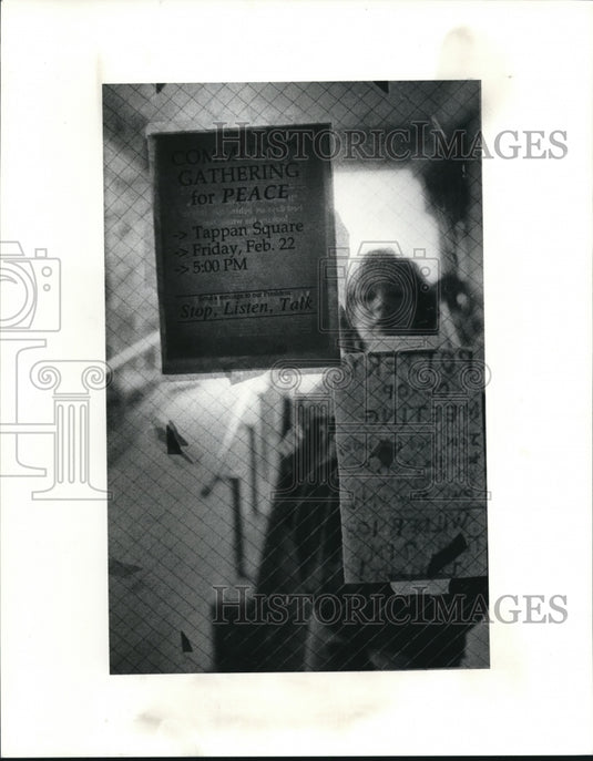 1991 Press Photo The Student Union has its Bulletin .- Historic Images