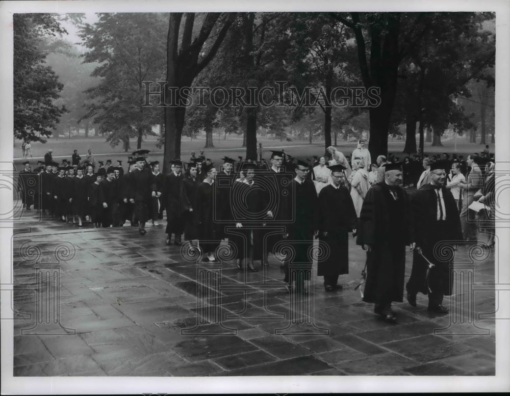 1960 Press Photo Oberlin College Commencement- Historic Images