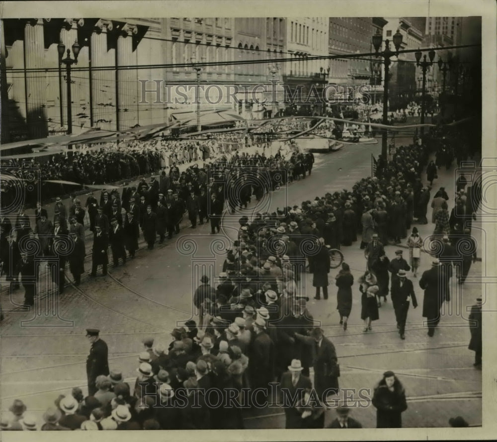 1937 Press Photo St. Patrick&#39;s Day Parade - Historic Images