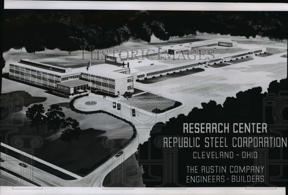 1959 Press Photo Research Center Republic Steel Corporation- Historic Images