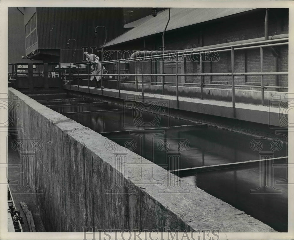 1965 Press Photo Republic Steel Corp Mill Settling pit- Historic Images