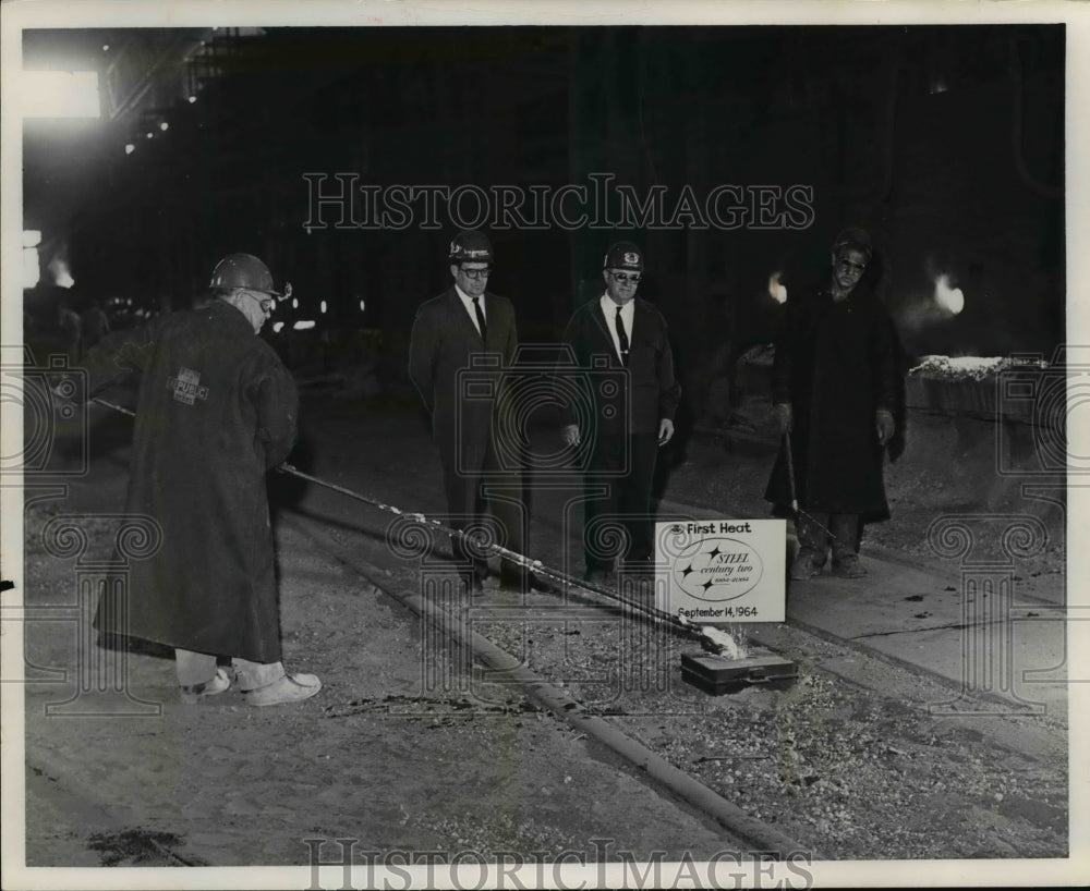 1964 Press Photo Participants Carl Caranna Edward G. Konda and Kurt G. Schultz- Historic Images