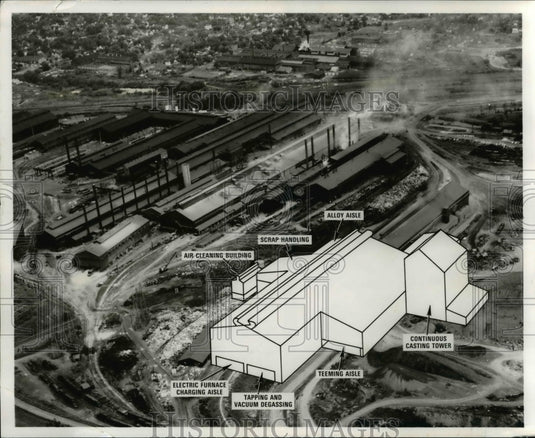 1964 Press Photo Republic Steel Corp Canton- Historic Images