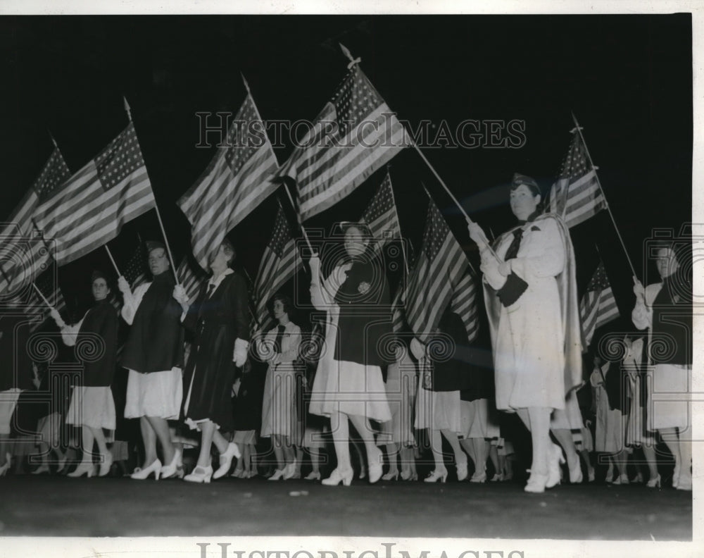 1942 Press Photo Gilbert O&#39;Neil post of VFW on Superior Ave opposite Library- Historic Images