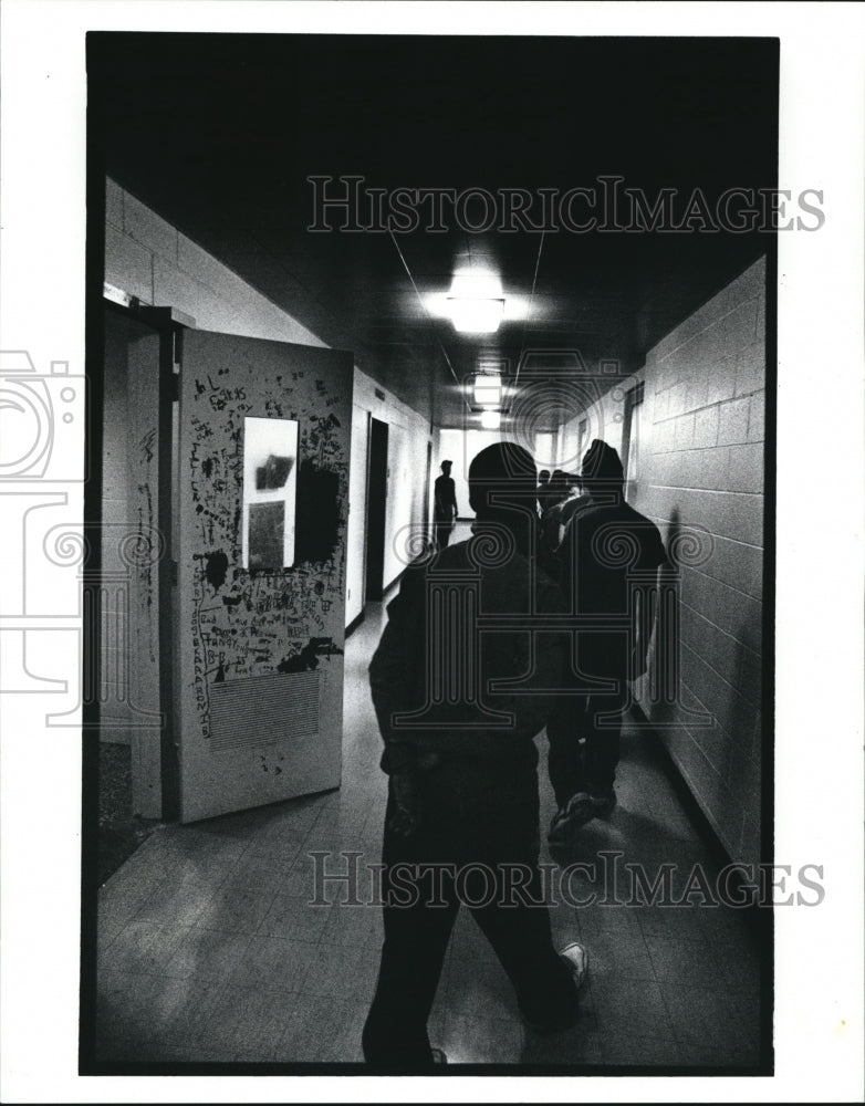 1991 Press Photo The Cleveland Male  Detention Center- Historic Images