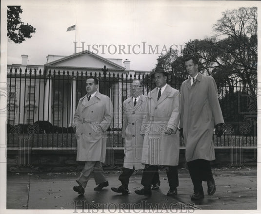 1960 Press Photo Leacacos, Kerman, Silverman and Grilding are the Washington men- Historic Images