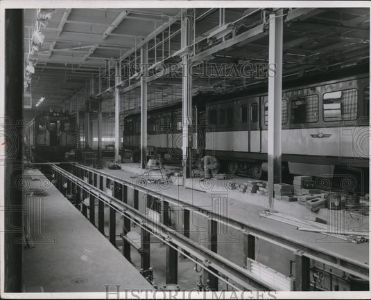 1955 Press Photo The Rapid Transit station - cva74067- Historic Images