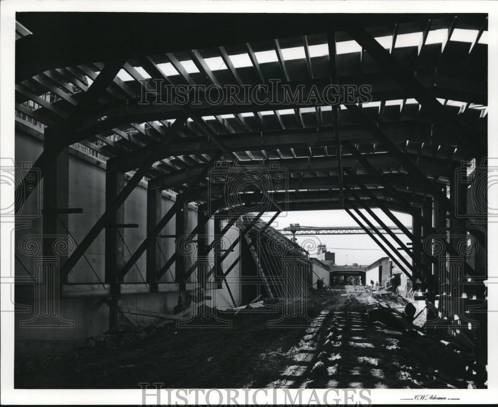 1968 Press Photo The rapid transit, CTS airport extension - cva74085- Historic Images