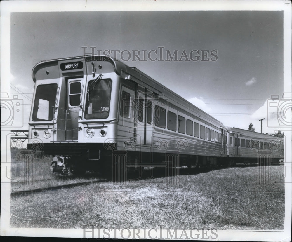 1969 Press Photo Rapid Transit CTS, Airport Extension- Historic Images