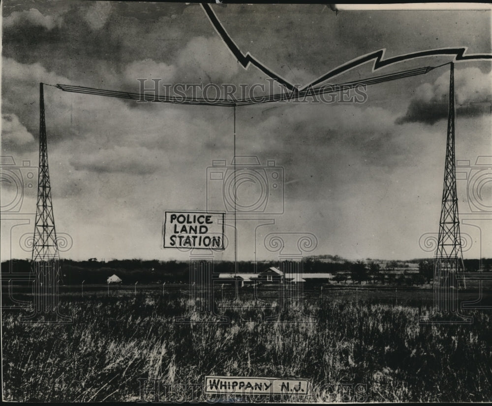 1930 Press Photo Police land station at Whippany, N.J. - cva74181- Historic Images