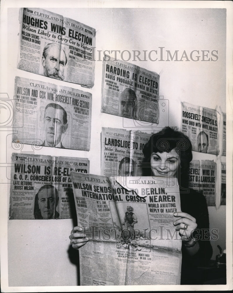 1962 Press Photo Mrs. Elaine Cornacchione at Golden Gate office- Historic Images