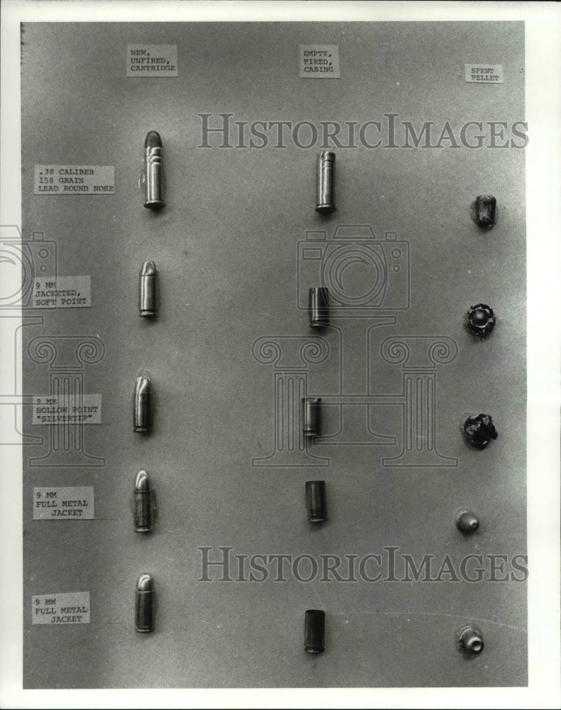 1983 Press Photo The police bullets- Historic Images