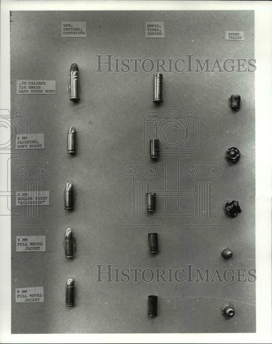 1983 Press Photo The police bullets- Historic Images