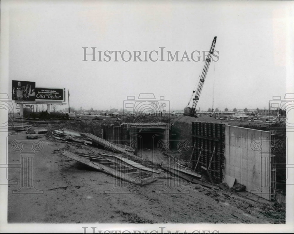 1967 Press Photo  Rapid Transit, Tunnel under Rockey River near - Historic Images