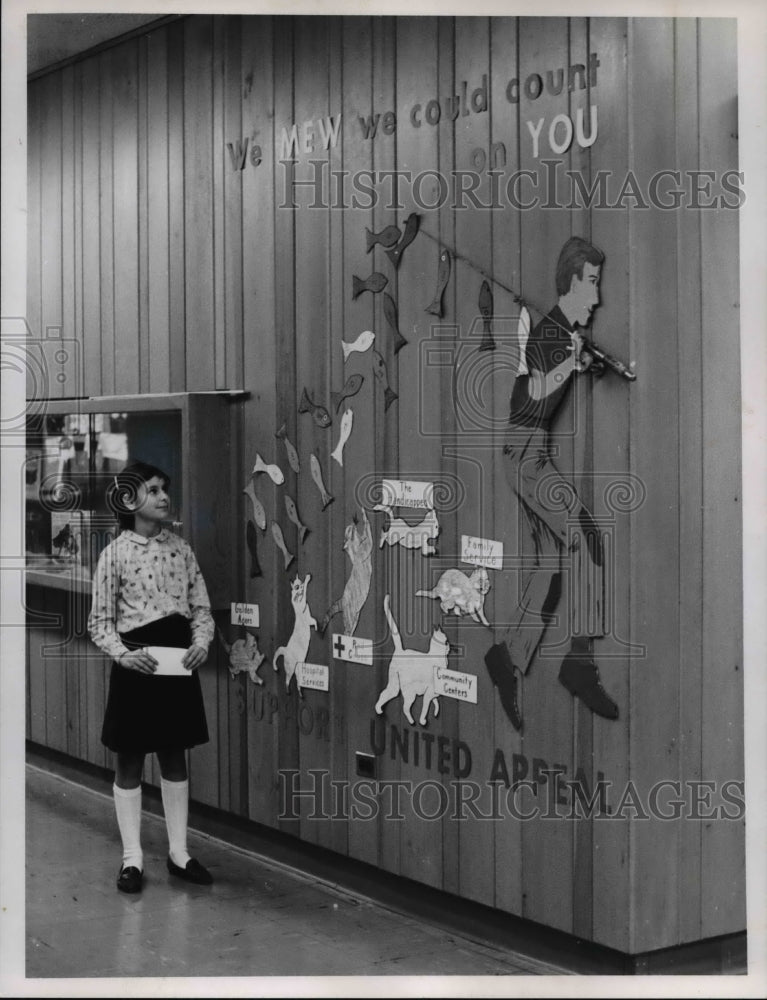 1965 Press Photo The fourth grade student at the Millikin Elementary School- Historic Images