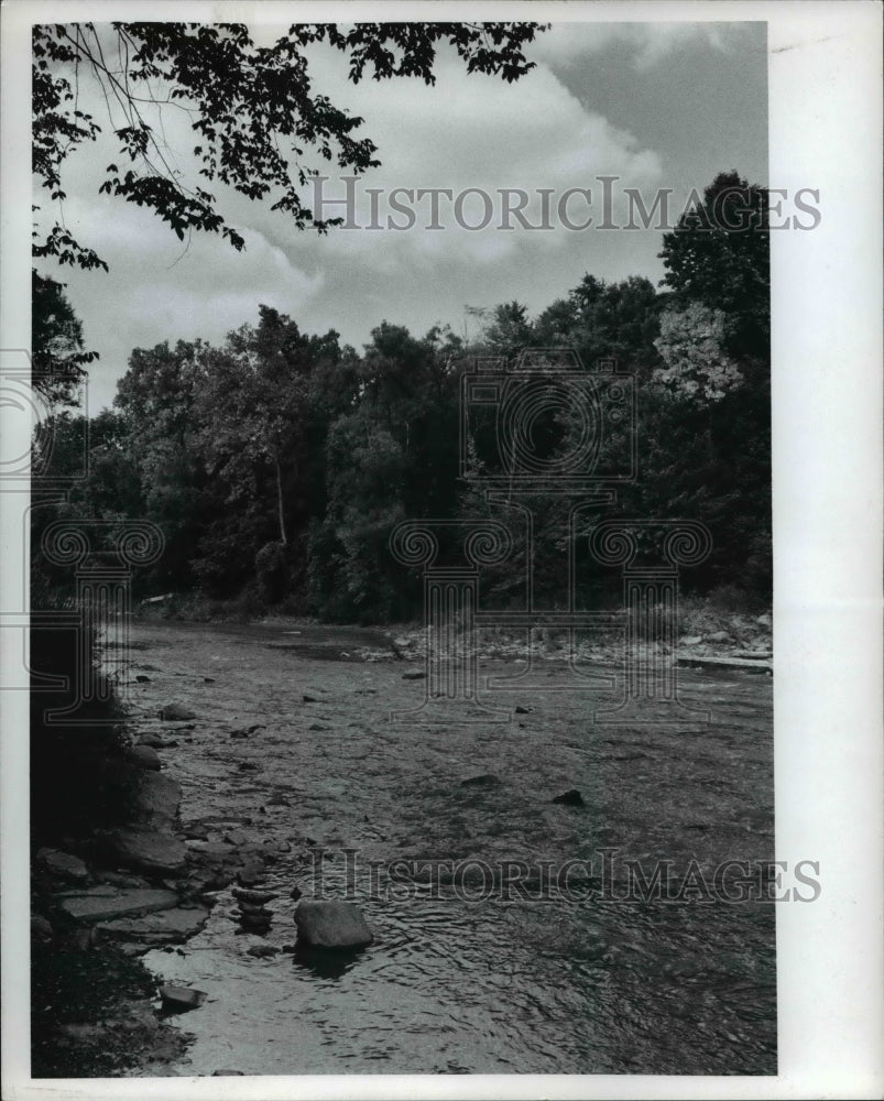 1971 Press Photo Chagrin River- Gates Mills- Historic Images