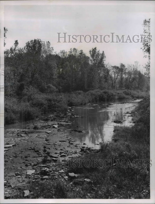 1962 Press Photo The West branch of the Rocky River at the Medina County- Historic Images