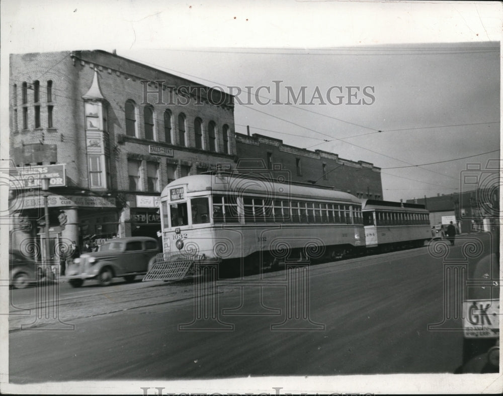 1940 Press Photo The early street cars- Historic Images