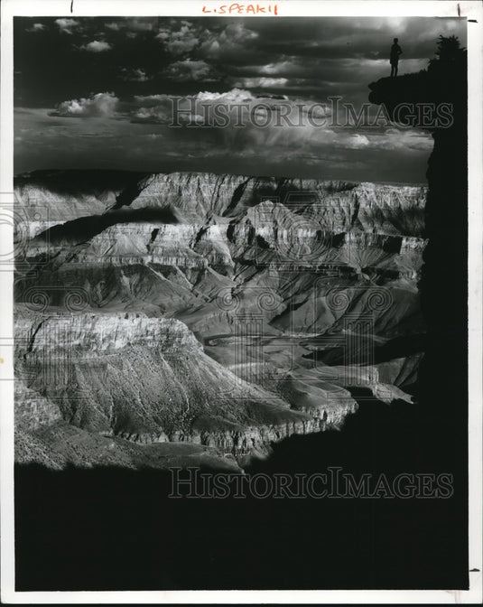 1965 Press Photo The Light and Shadow  Picture in Grand Canyon National Park- Historic Images