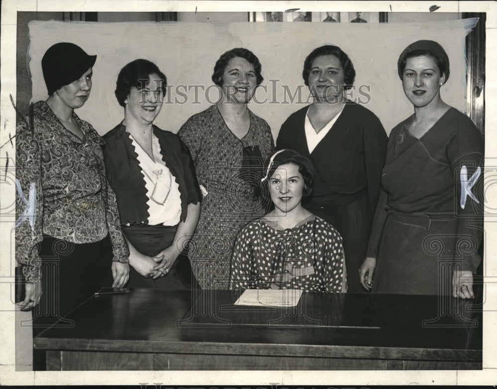 1933 Press Photo Policewomen, Wilma Neubecker, Mildred Wilcox, Elizabeth Harwood- Historic Images