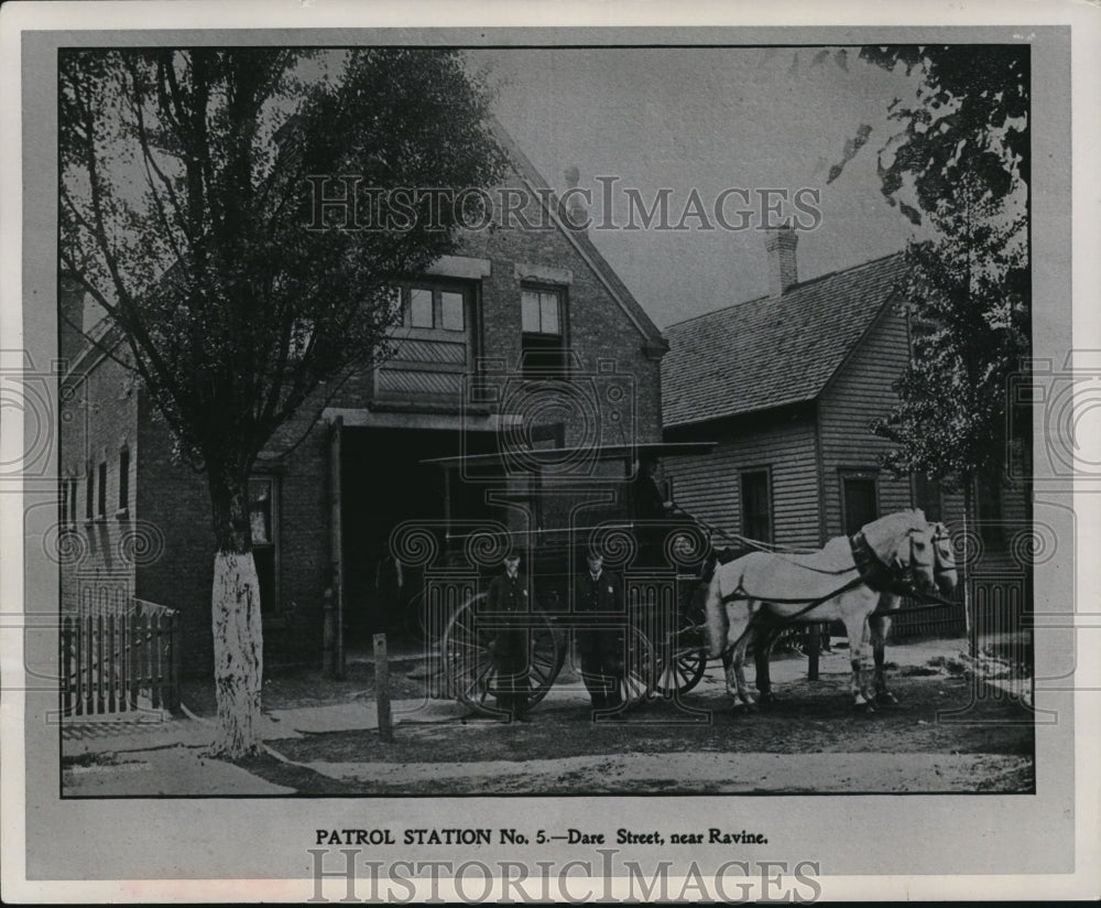 1959 Press Photo Patrol Station No. 5, Dare Street, near Ravine- Historic Images