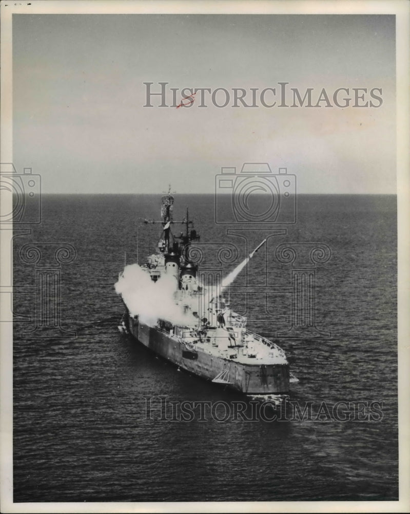 1965 Press Photo Weapons, Navy Ship is a type of advanced MK46- Historic Images