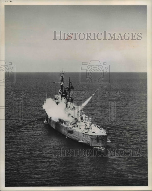 1965 Press Photo Weapons, Navy Ship is a type of advanced MK46- Historic Images