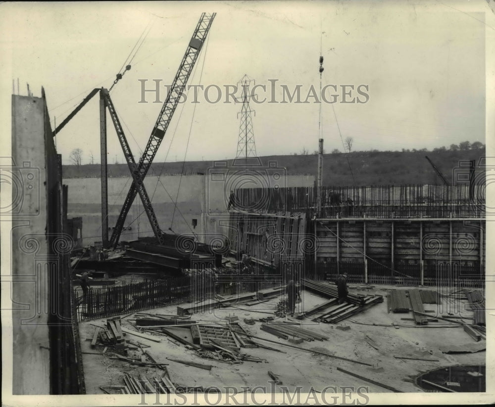 1935 Press Photo The largest sewage treatment plant in Cleveland- Historic Images