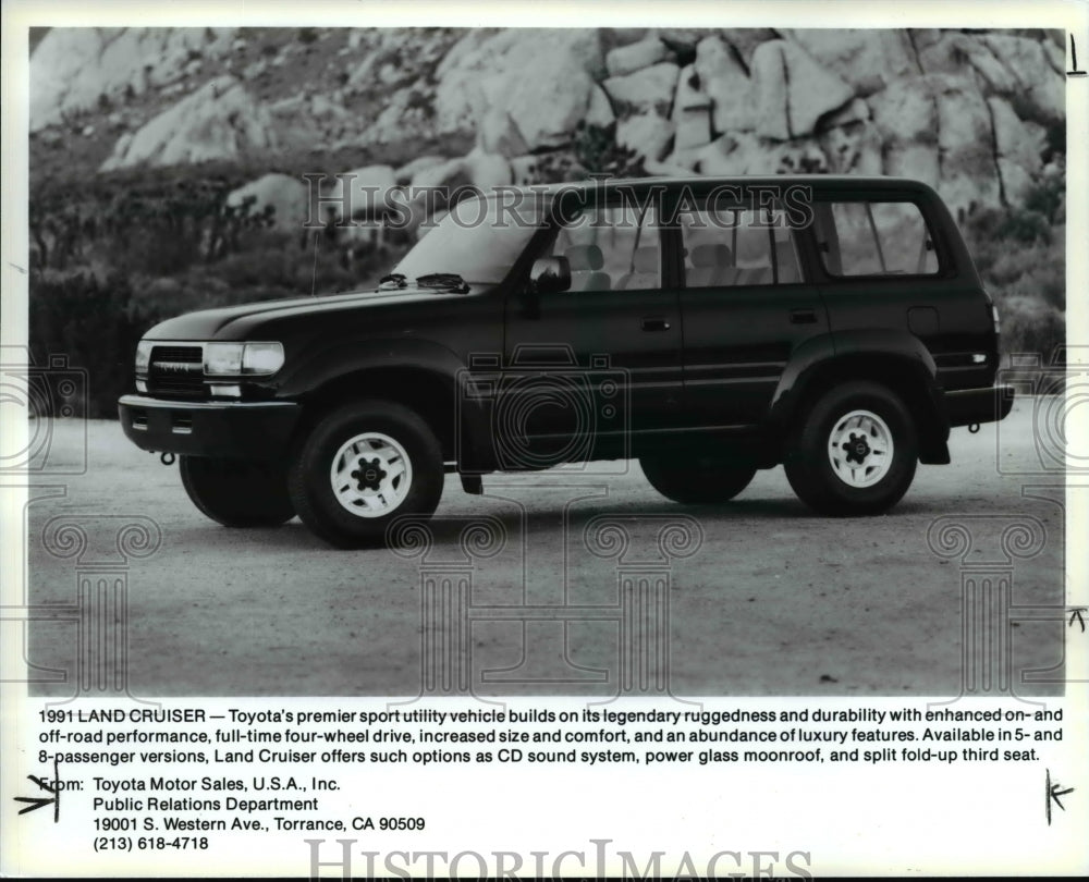 1991 Press Photo 1991 Land Cruiser - Toyota&#39;s premier sport utility vehicle- Historic Images