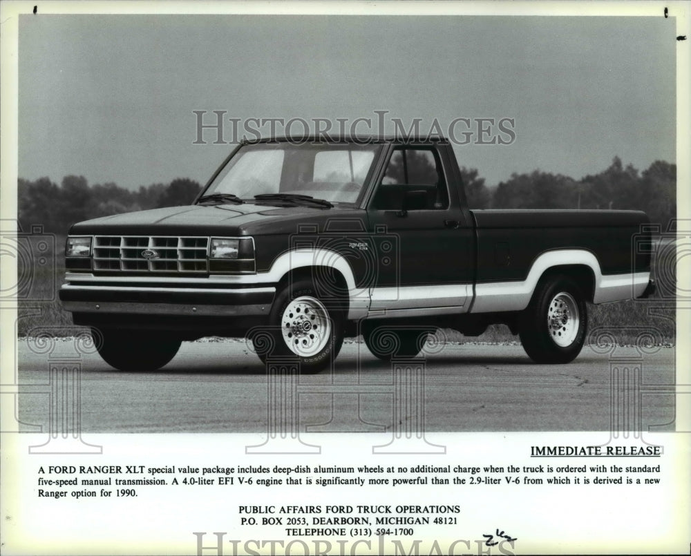 1990 Press Photo Ford Ranger XLT- Historic Images