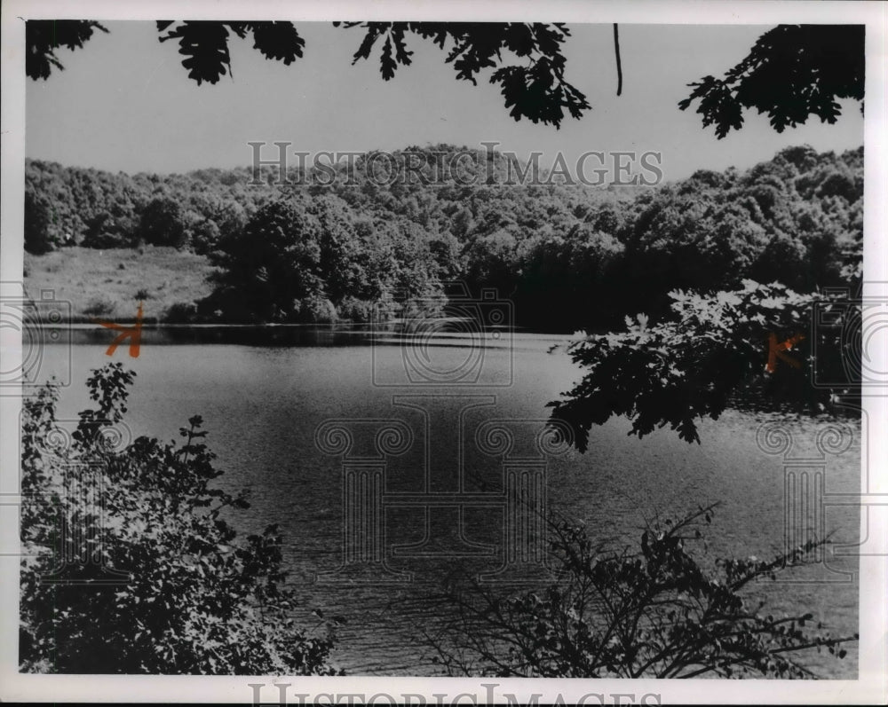 1967 Press Photo Burr Oak Reservoir  - Historic Images