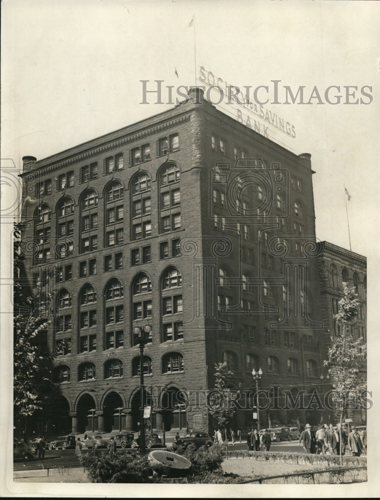 1937 Press Photo Society for Savings Bank- Historic Images