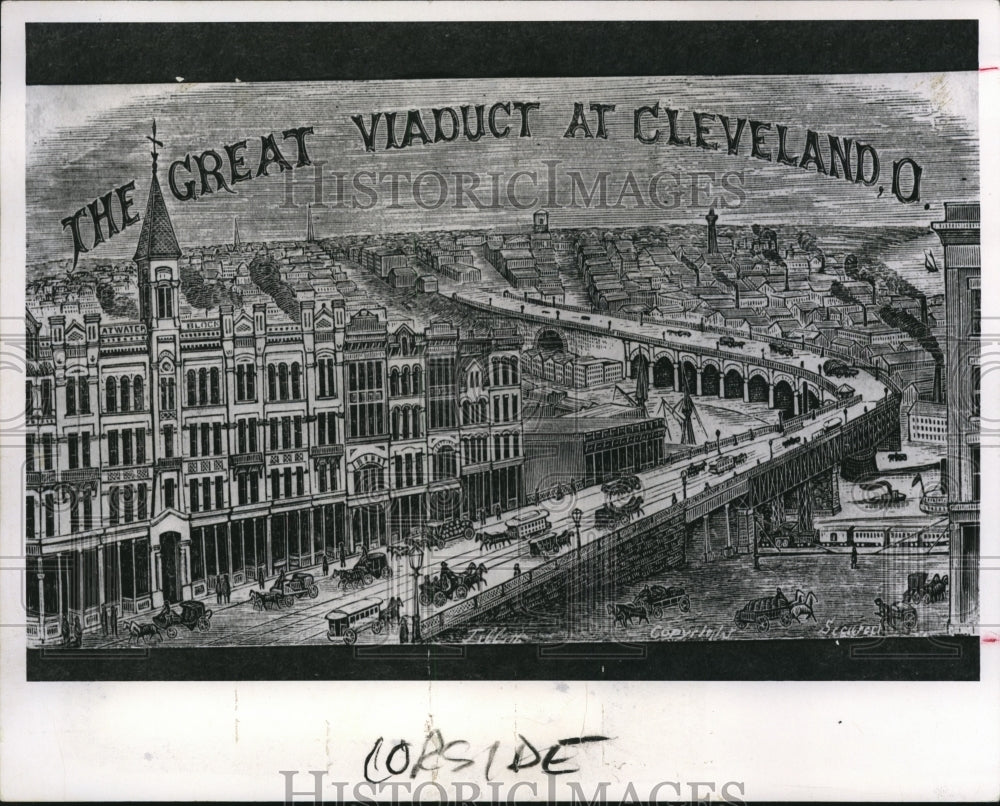 1993 Press Photo Description of the Great Viaduct in Superio Avenue.- Historic Images