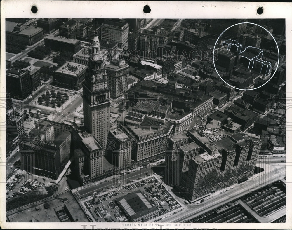 1991 Press Photo The Aerial View of Hippodrome Building- Historic Images