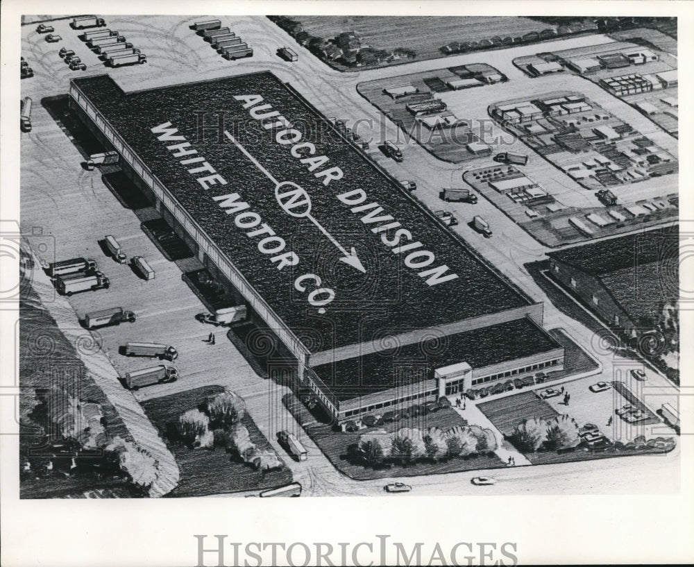 1953 Press Photo Autocar division plant Exton, Pa. White Motor Co. Cleve - Historic Images