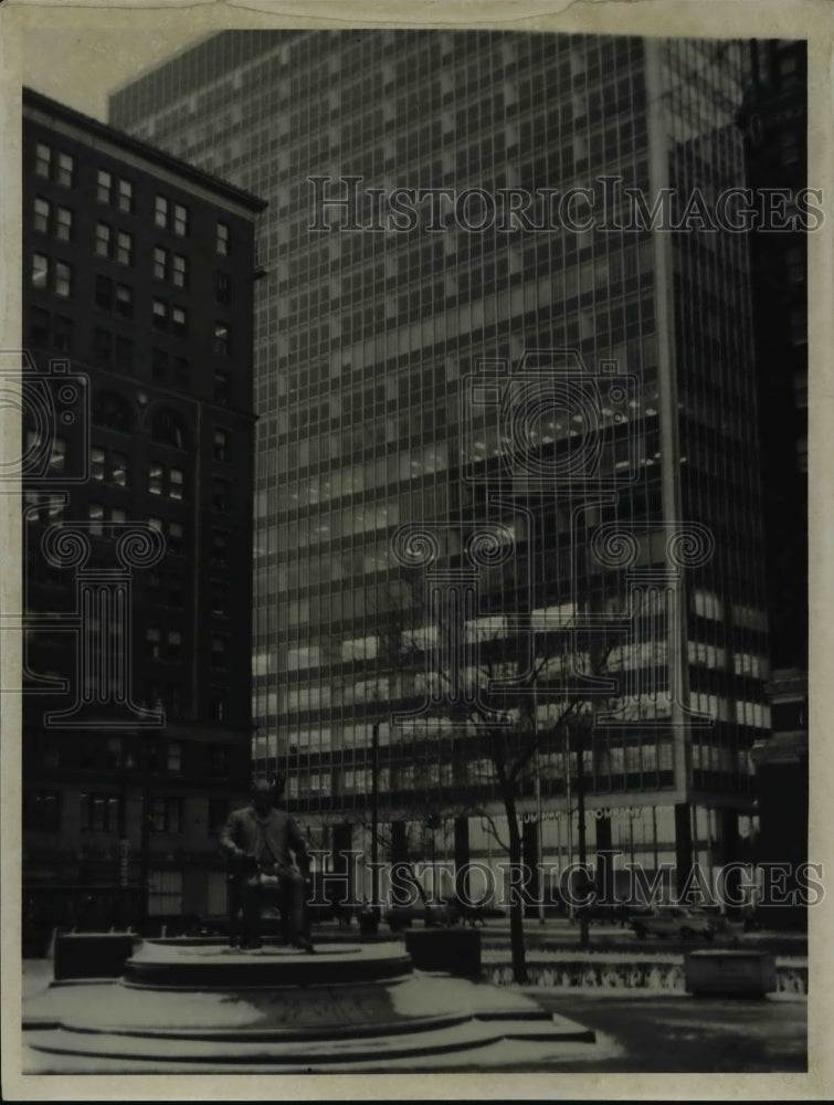 1956 Press Photo Public Square- Historic Images