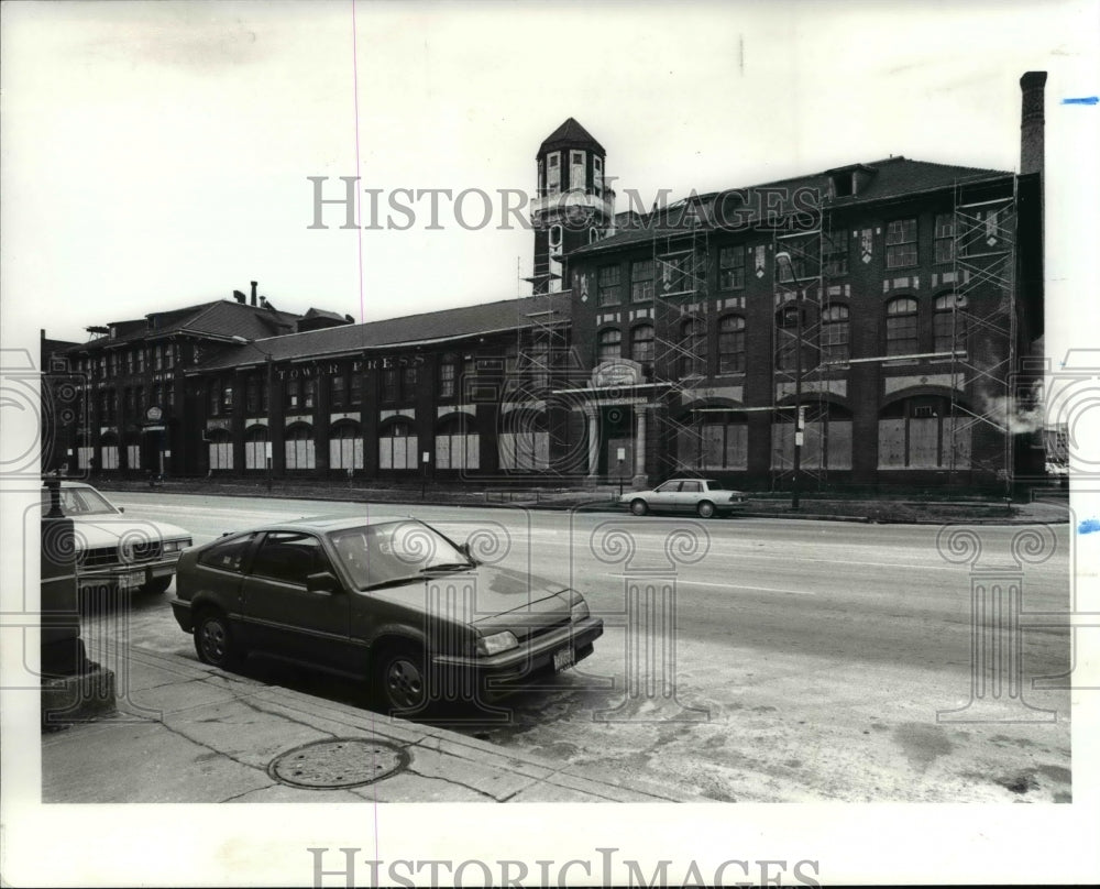 1990 Press Photo Tower Press Building - Historic Images