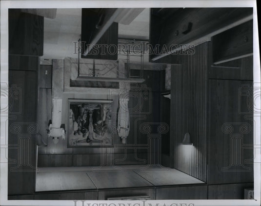 1957 Press Photo American Jesuit martyrs' shrine and the statue of St. Ignatius- Historic Images