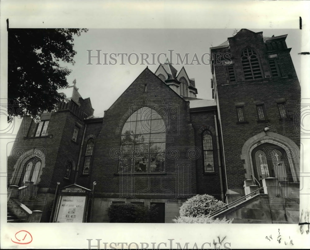 1990 Press Photo Brooklyn Memorial United Methodist Church- Historic Images