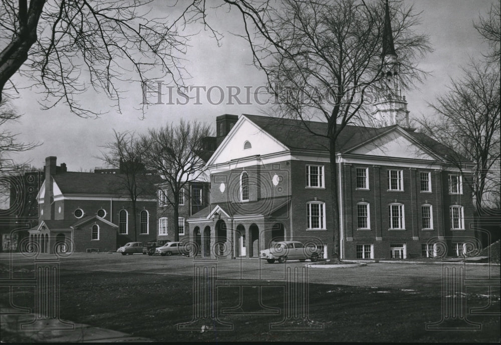 1953 Press Photo Plymouth Congregational Church- Historic Images