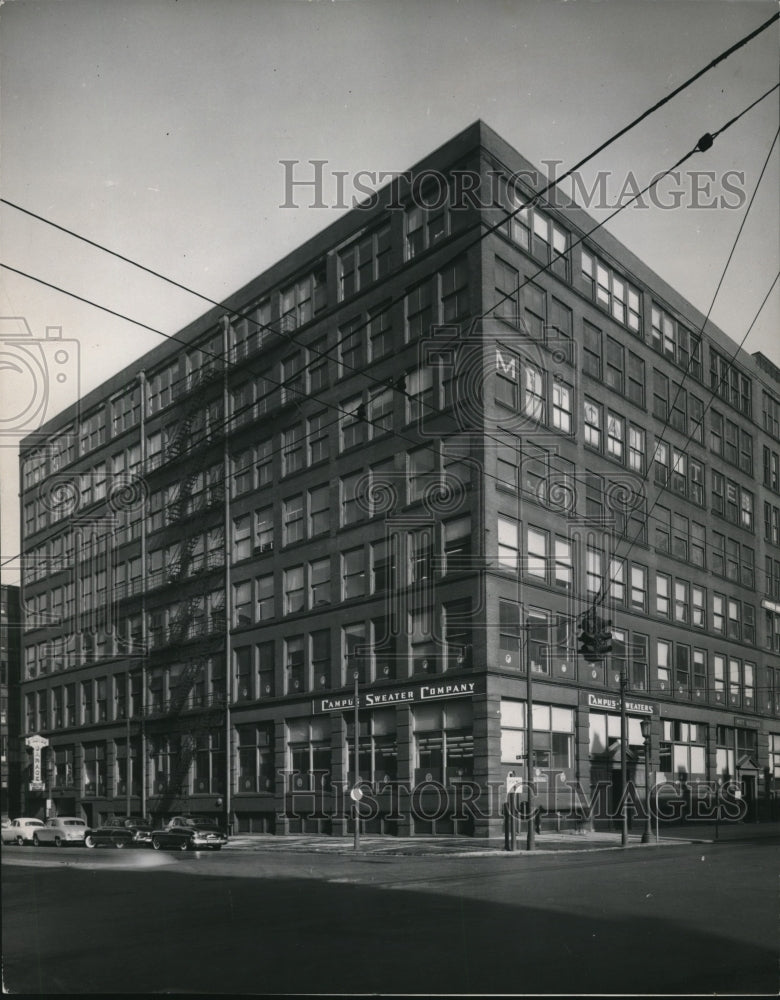 1953 Press Photo Mott Building before remodeling - Historic Images